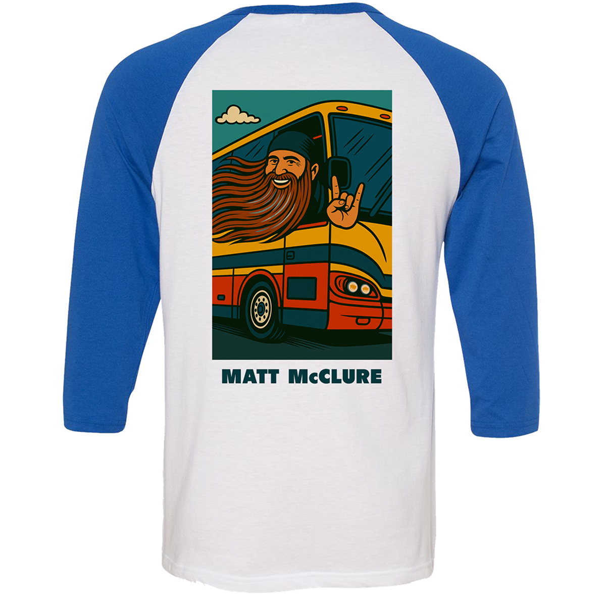 I Will Choose To Believe Baseball Tee (White With Blue)