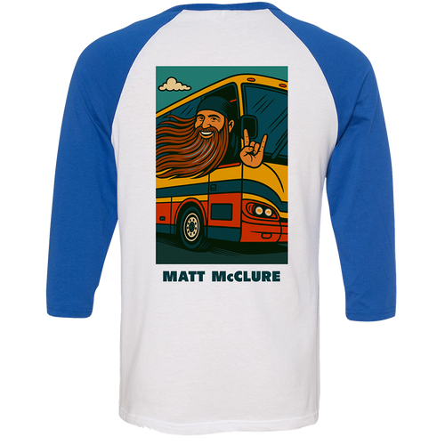 I Will Choose To Believe Baseball Tee (White With Blue)