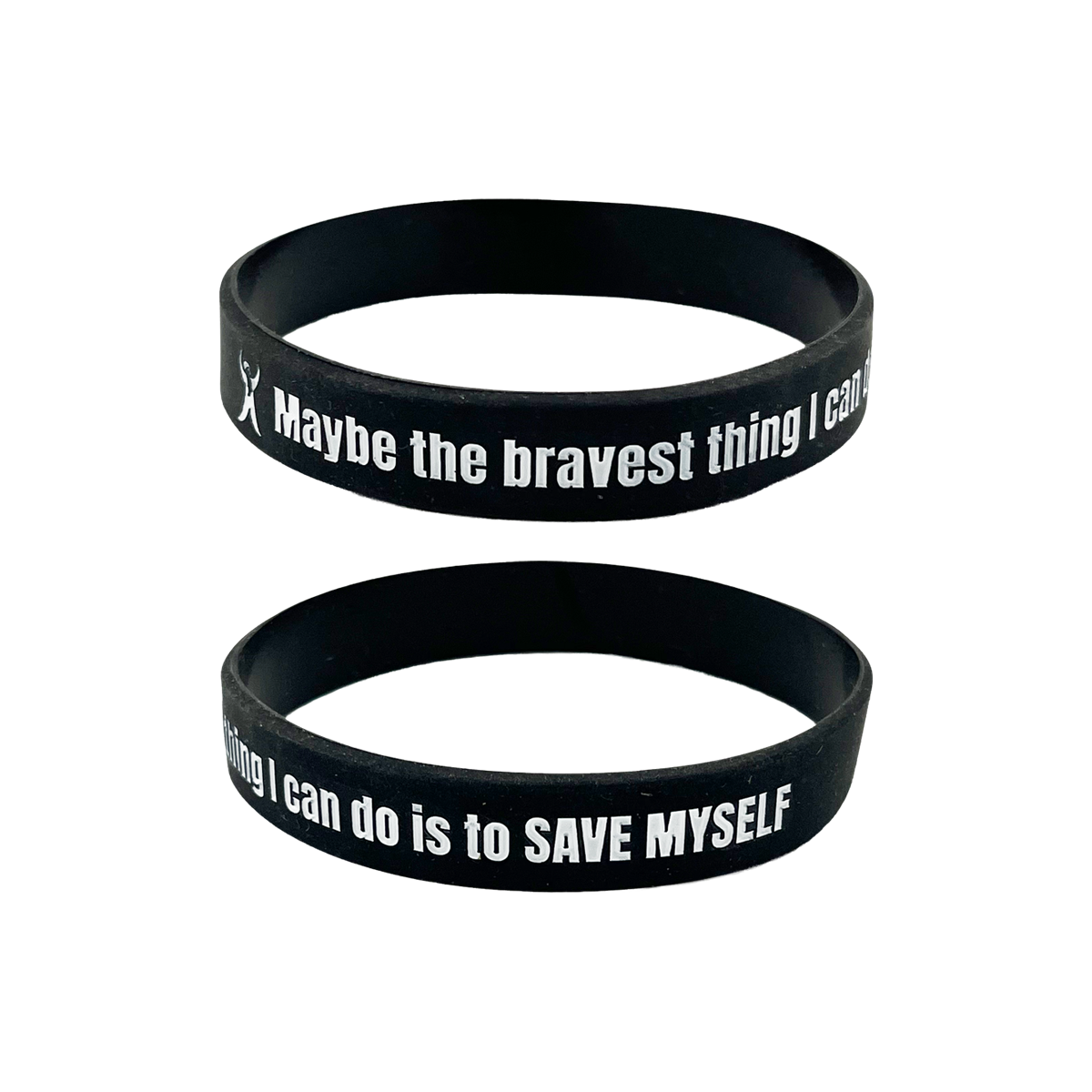 Save Myself Black Silicone Bracelet