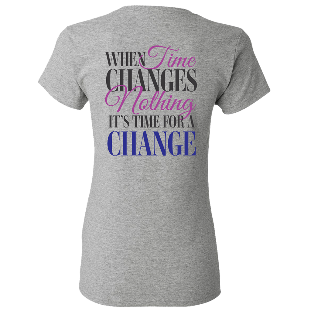 When Time Changes Nothing Tee Heather Grey